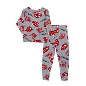 The Rolling Stones Toddler 5T Unisex Long Sleeve Top Pants 2-Piece Pajama Set